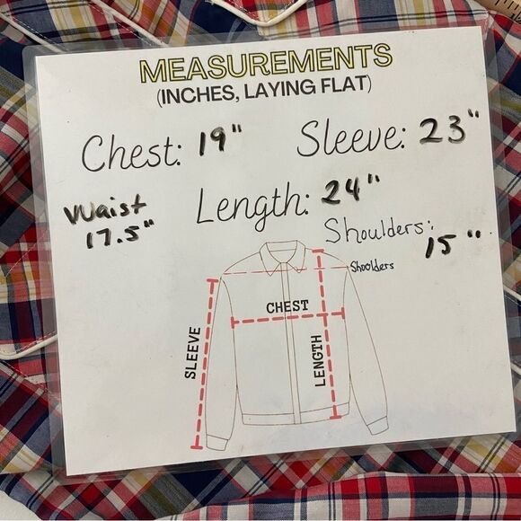 Vintage Avante West Snap Button Western Shirt Plaid Cowgirl 13/14 Medium - Picture 4 of 11